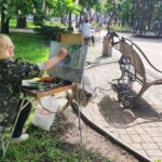 Художественный пленэр в Парке кованых фигур