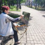 Художественный пленэр в Парке кованых фигур